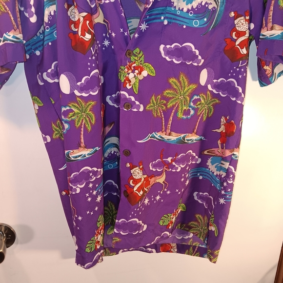 Mens size small Christmas/ Hawaiian style shirt button up short sleeve - Picture 4 of 7